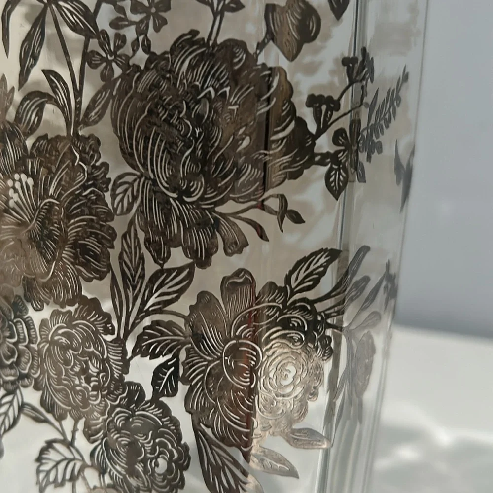 Vintage silver overlay vase - Picture 4 of 5